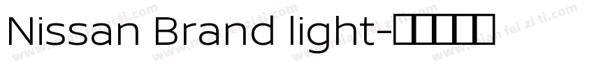 Nissan Brand light字体转换